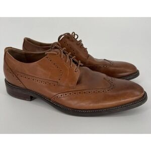 Cole Haan Grand.Os Shoes Men's Sz 11.5M C20322 Warren Wingtip Oxford British Tan